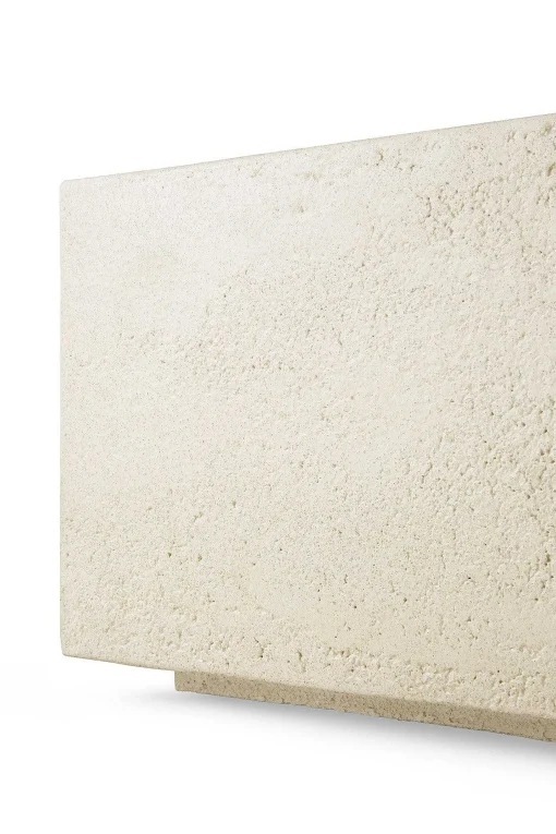 Elements Rectangular Micro-cement Coffee Table, Off White