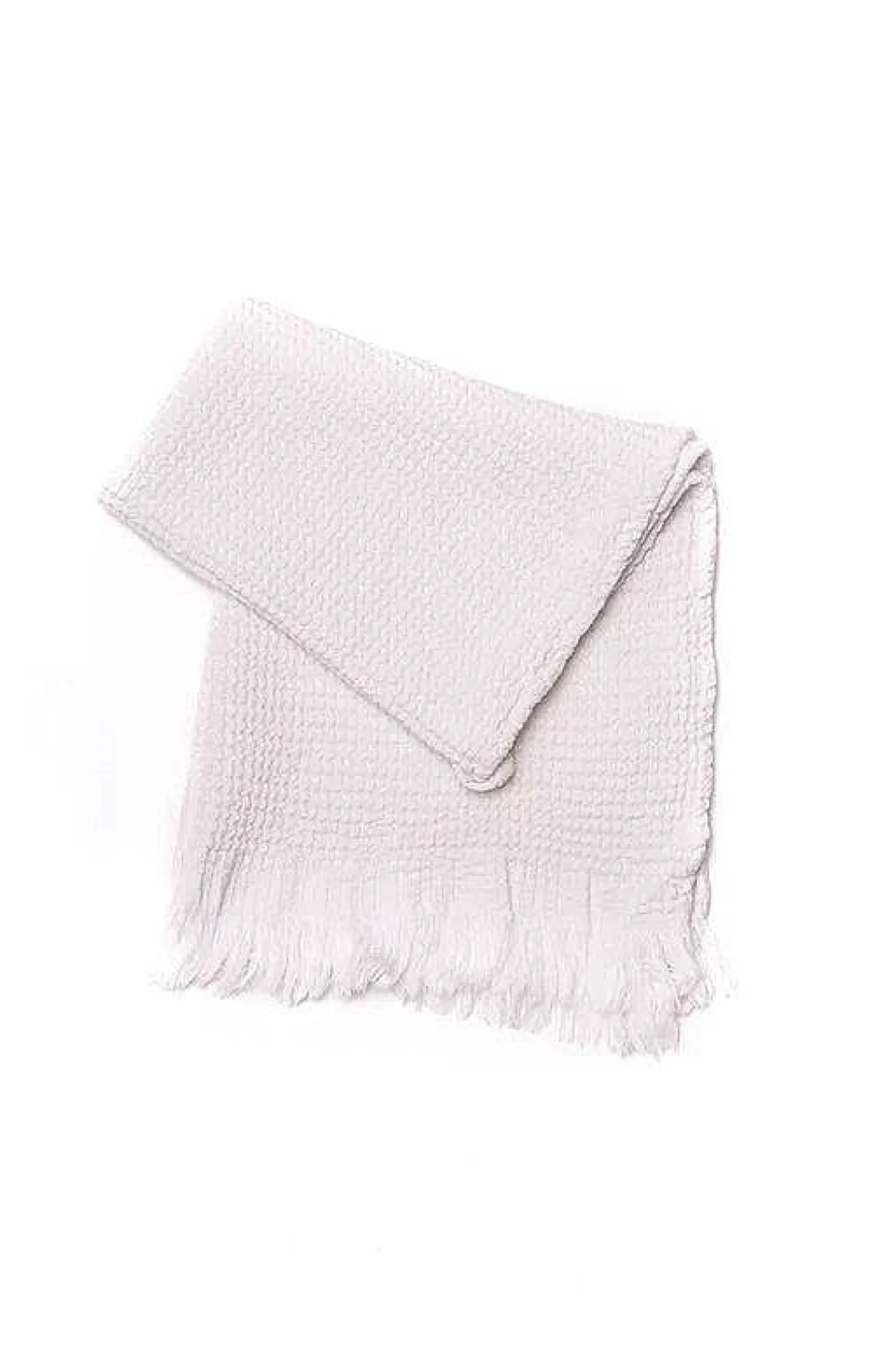 Ella Waffle Hand Towel, White