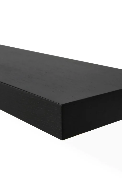 European Black Oak Wall Shelf, 55"