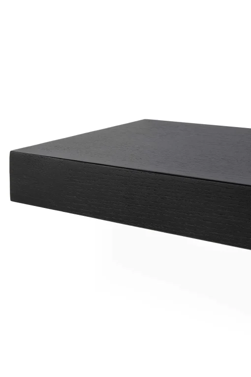 European Black Oak Wall Shelf, 55"