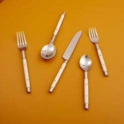 Everyday Stainless with Ivory Resin Inlay Flatware^Be Home Clearance