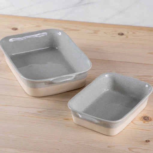 Fattoria 14" Rectangular Baker, Grey