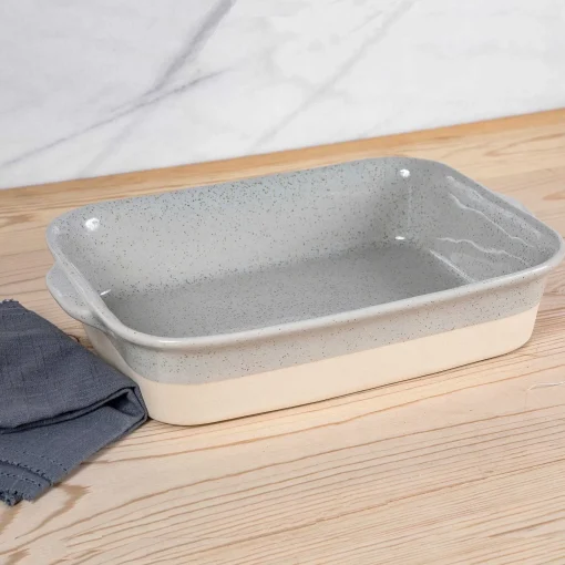 Fattoria 14" Rectangular Baker, Grey