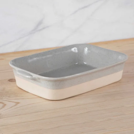 Fattoria 14" Rectangular Baker, Grey
