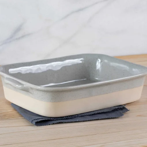 Fattoria 14" Rectangular Baker, Grey