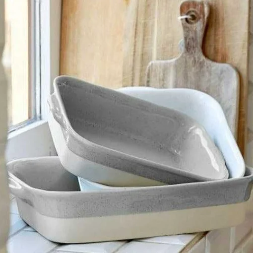 Fattoria 11" Rectangular Baker, Grey