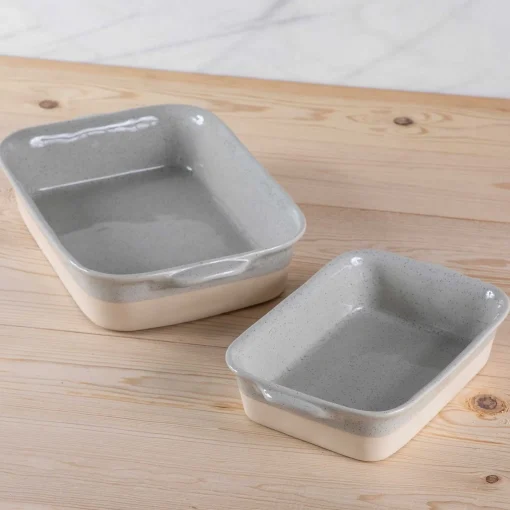 Fattoria 11" Rectangular Baker, Grey