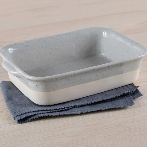Fattoria 11" Rectangular Baker, Grey