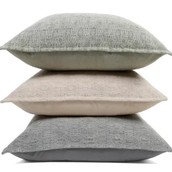 Fiona Square Pillow, Light Grey^Be Home Shop