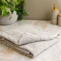 Firenze Bath Towel, Platinum