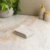 Firenze Washcloth, Platinum