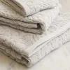 Firenze Washcloth, Platinum