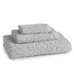 Firenze Washcloth, Platinum