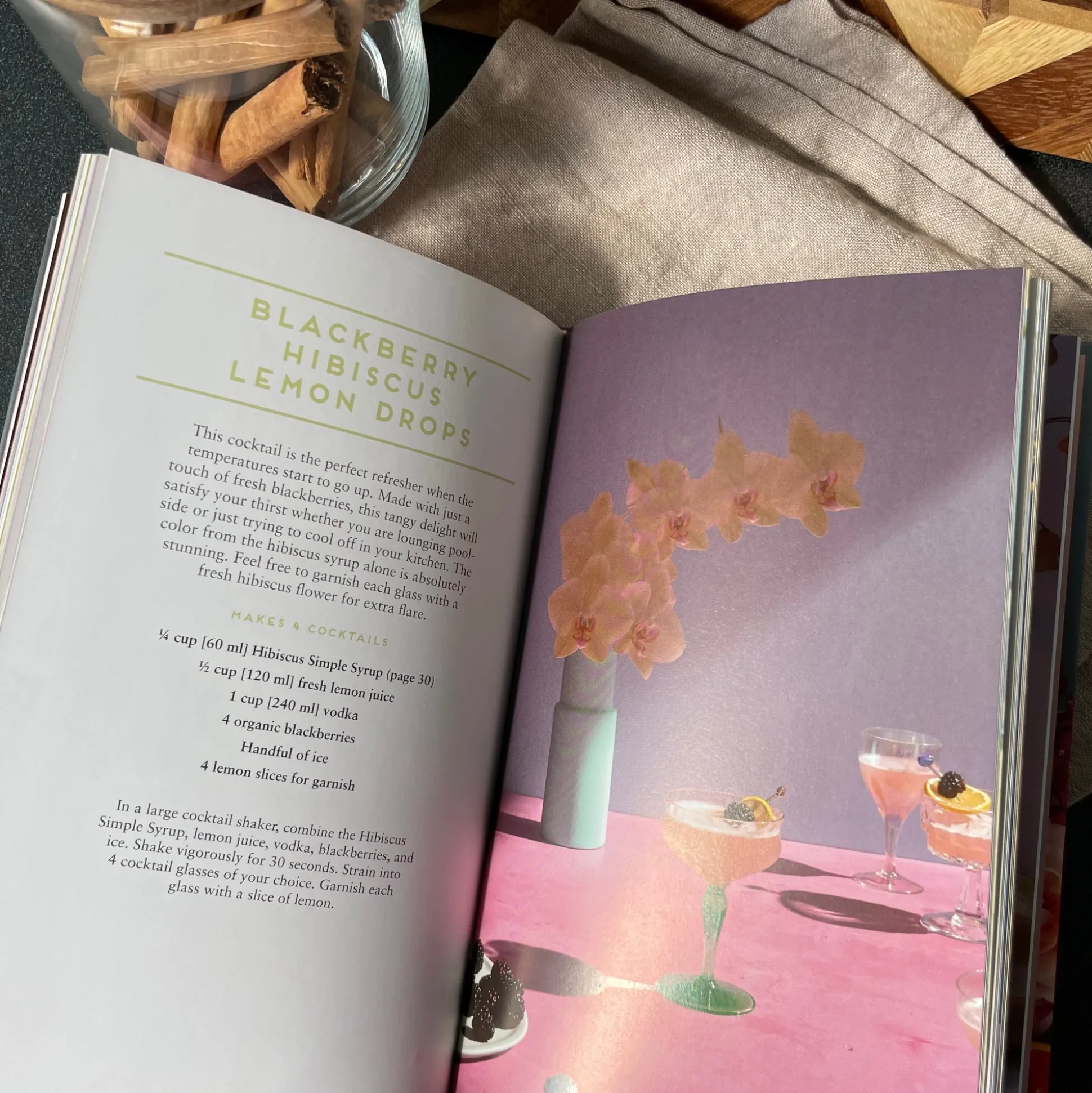 Floral Libations, 41 Fragrant Drinks & Ingredients by Cassie Winslow^Be Home Clearance