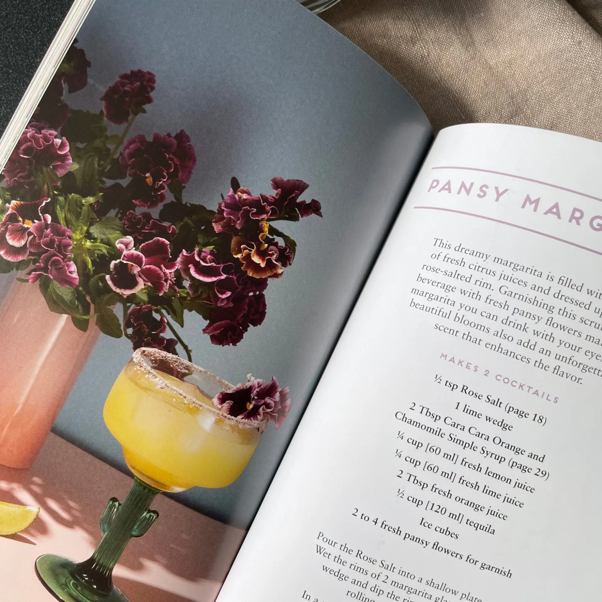 Floral Libations, 41 Fragrant Drinks & Ingredients by Cassie Winslow^Be Home Clearance