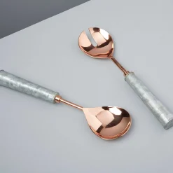 Galvanized Serving Set, Copper
