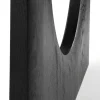 Geometric Black Oak Dining Table, 98"