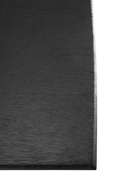 Geometric Black Oak Dining Table, 98