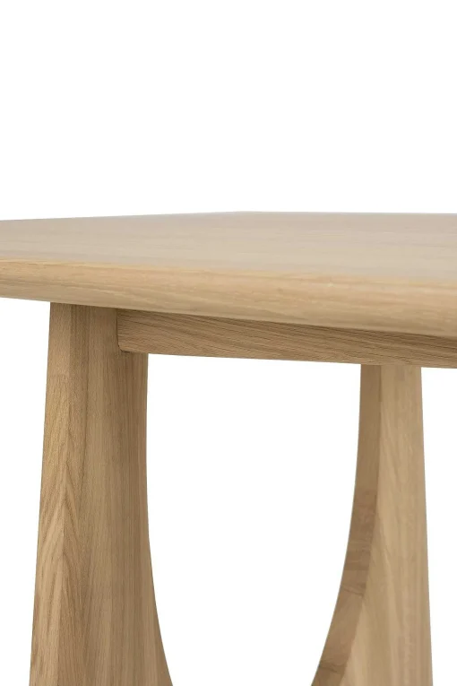 Geometric Oak Dining Table, 87"