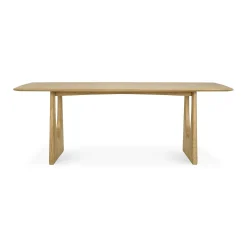 Geometric Oak Dining Table, 87