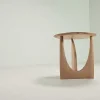 Geometric Side Table, Oak