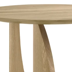 Geometric Side Table, Oak