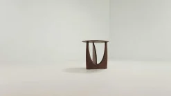 Geometric Side Table, Teak