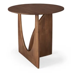 Geometric Side Table, Teak