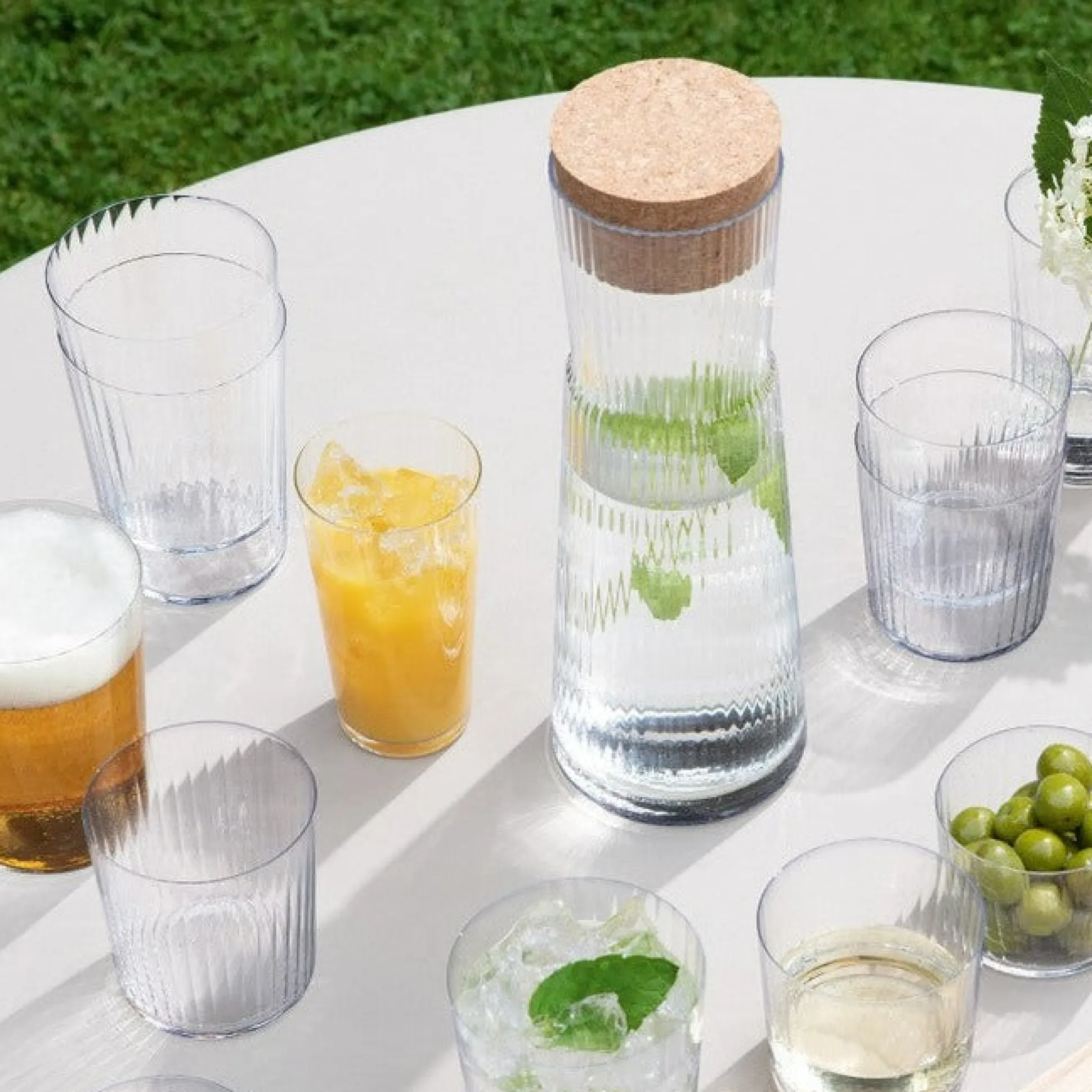 Gio Carafe with Cork Stopper^Be Home Shop