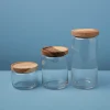 Glass Container with Acacia Lid Large