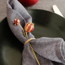 Glenn Napkins, Set of 4, Charcoal^Be Home Outlet