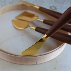 Gold & Wood Spreader