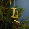 Gold Letter Ornament, L^Be Home Outlet