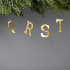 Gold Letter Ornament, R^Be Home Online