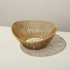 Gold Rhythm Wire Basket