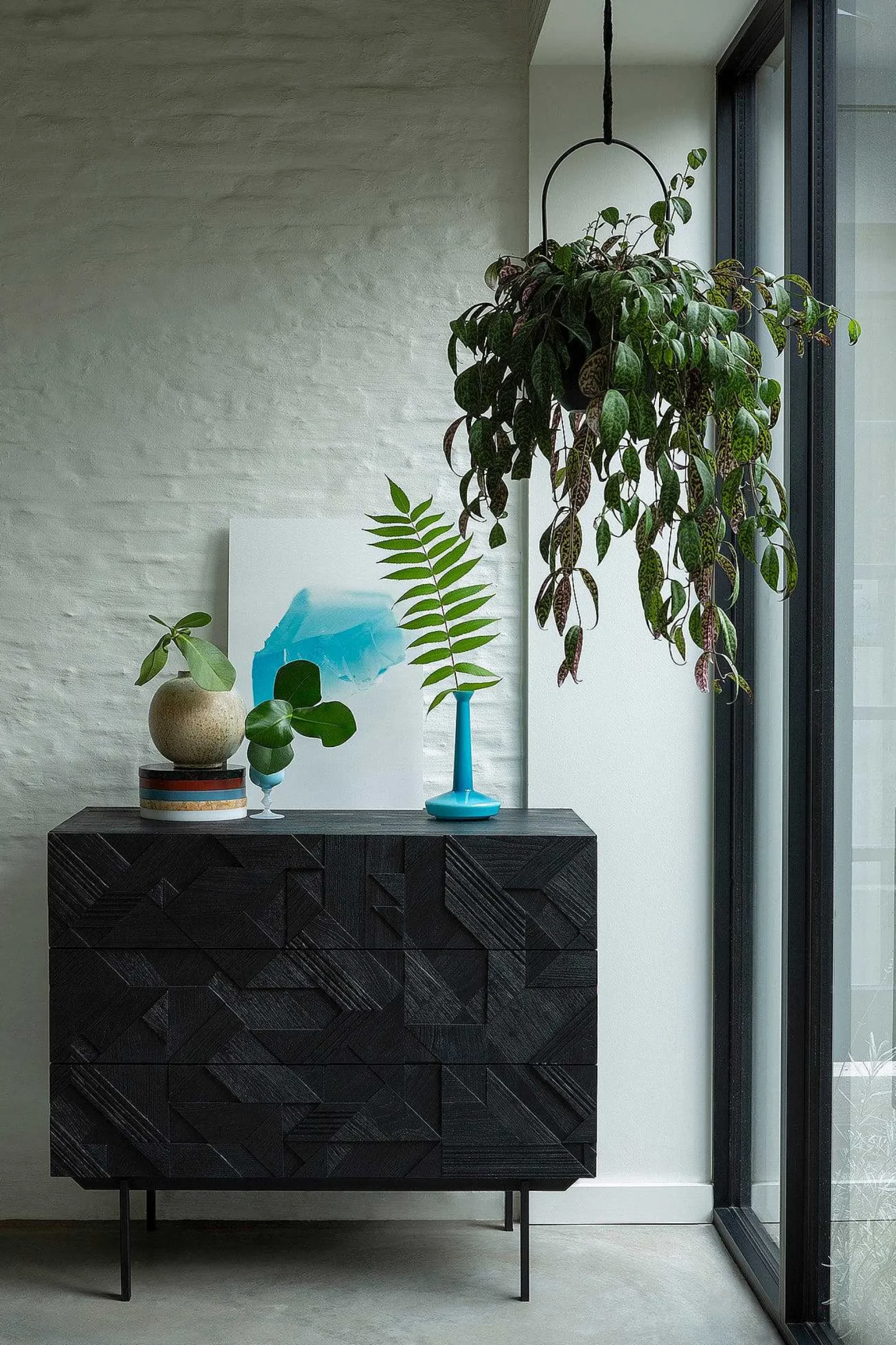 Graphic Teak Dresser