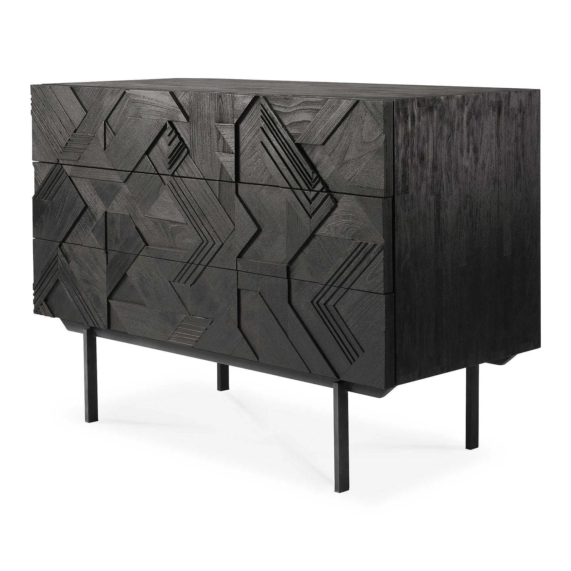 Graphic Teak Dresser