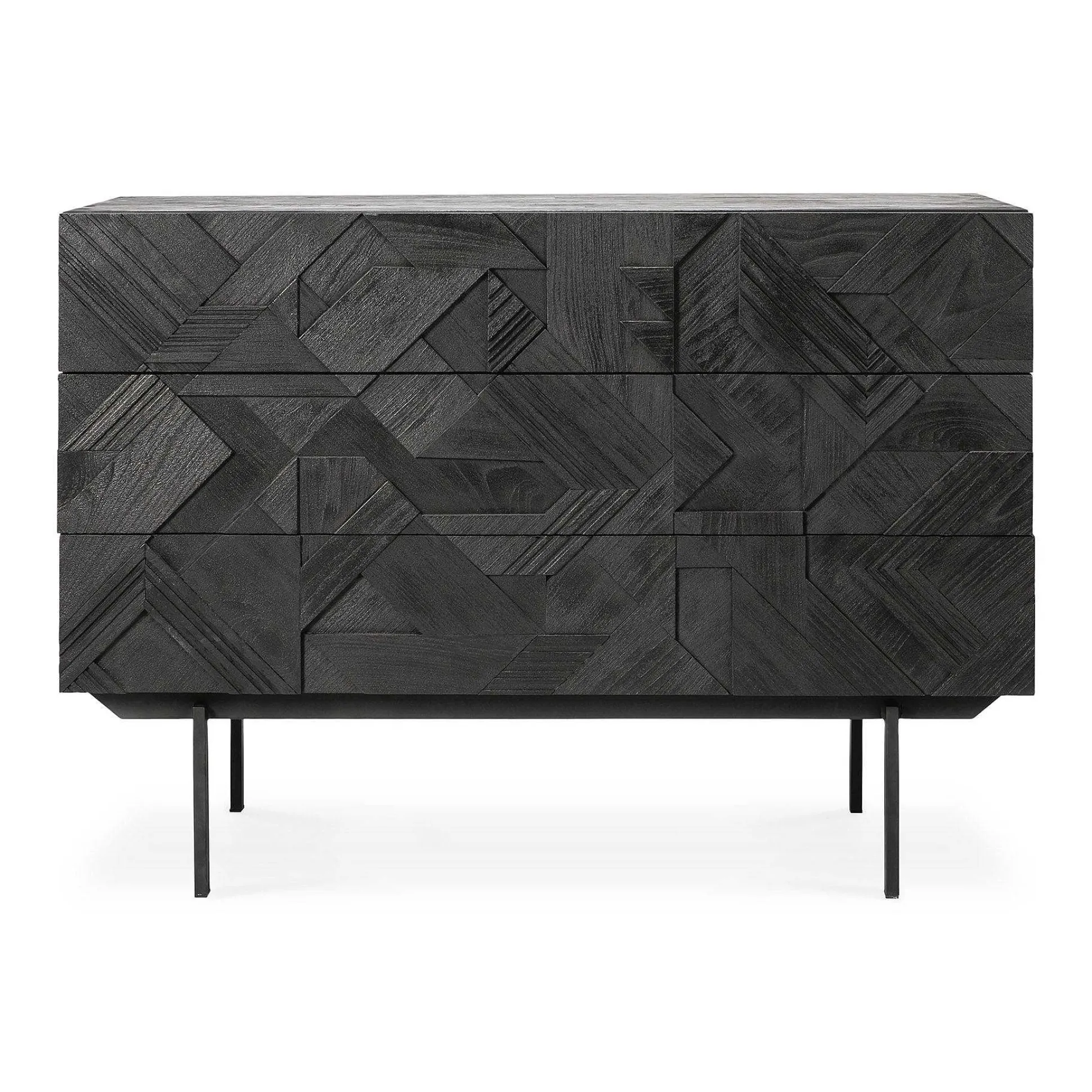 Graphic Teak Dresser