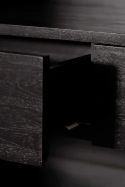 Grooves Solid Teak Cabinet