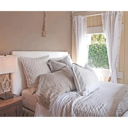 Hampton Big Pillow, Flax^Be Home Discount