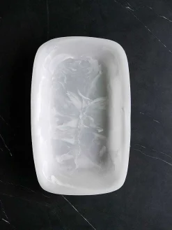 Handmade Resin Tray, Alabaster, Large