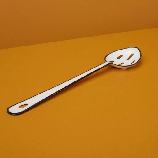 Harlow Slotted Spoon, White