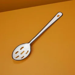 Harlow Slotted Spoon, White