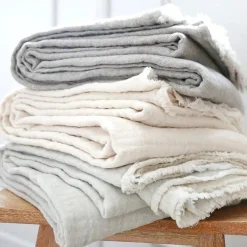 Hermosa Oversized Throw, Ocean & Cream^Be Home Cheap