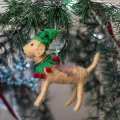 Holiday Party Dog Ornament^Be Home Best