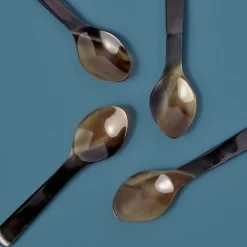 Horn Teaspoons, Set of 4