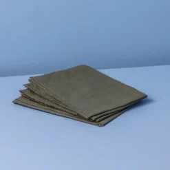 Hudson Napkins, Set of 4, Olive^Be Home Online