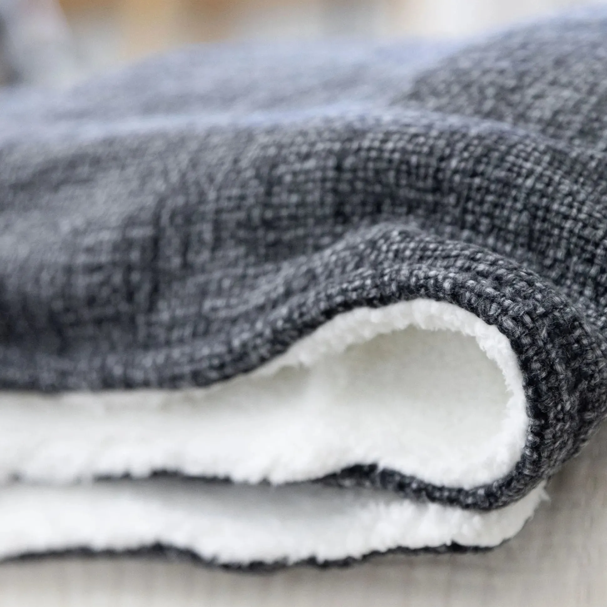 Humboldt Throw, Charcoal^Be Home Sale