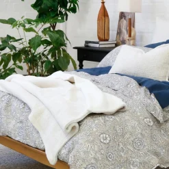 Humboldt Throw, Cream^Be Home Store