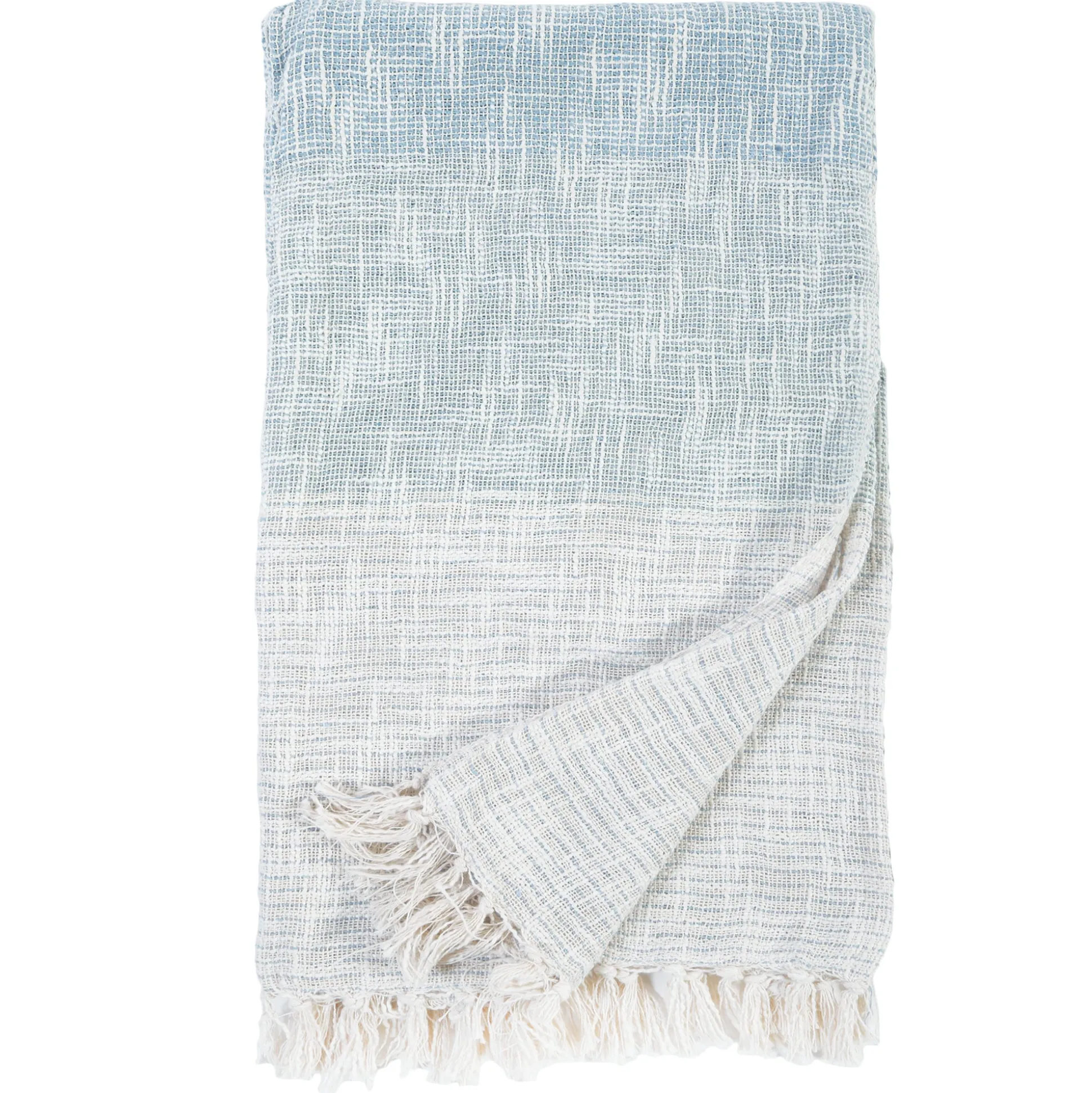 Isla Handwoven Oversized Throw, French Blue^Be Home Outlet